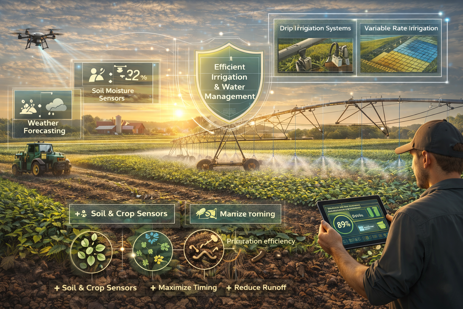 How to Improve Irrigation Efficiency and Water Management on Your Farm